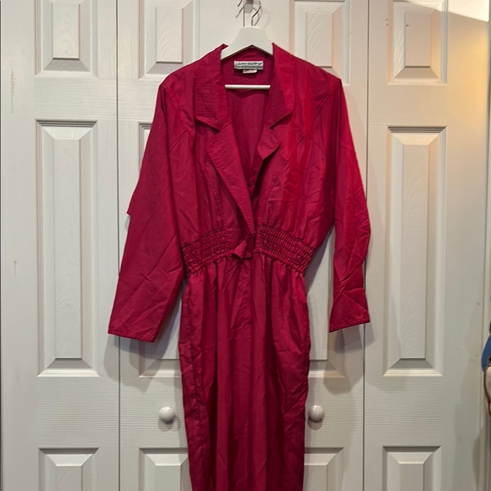 Vintage Joan Walters Fuchsia Jumpsuit